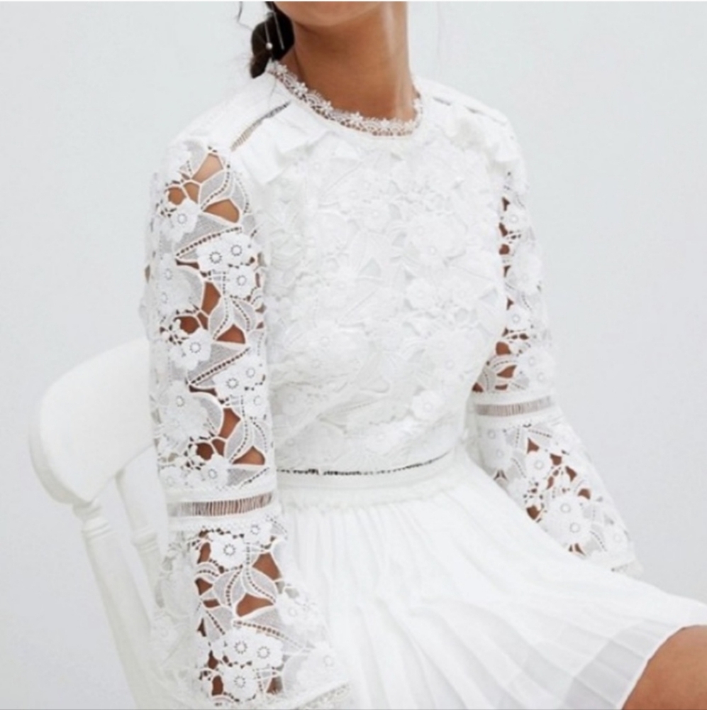 Ted Baker Bridal Stefoni White Lace Dress - Picture 4 of 5